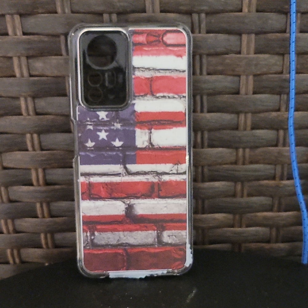 Red and White Patriotic Flag Phone Case for Samsung Galaxy